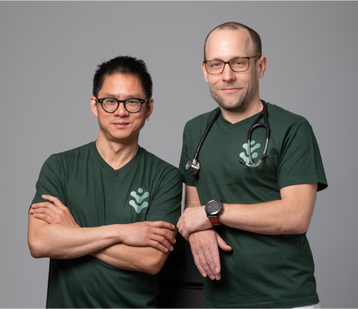 Jan Ludwigs und Daniel Friis, ISSZ